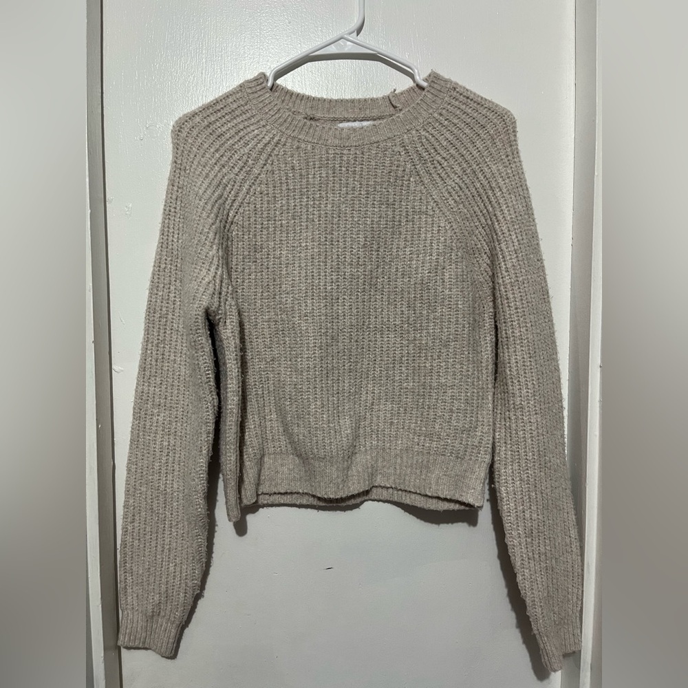 Light Taupe Knit Sweater